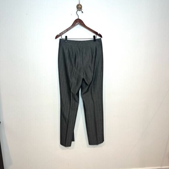 Gardeur Women's Fran Pinstripe Flat Front Trouser Dress Pants Gray Size 8 NWOT - Picture 4 of 12